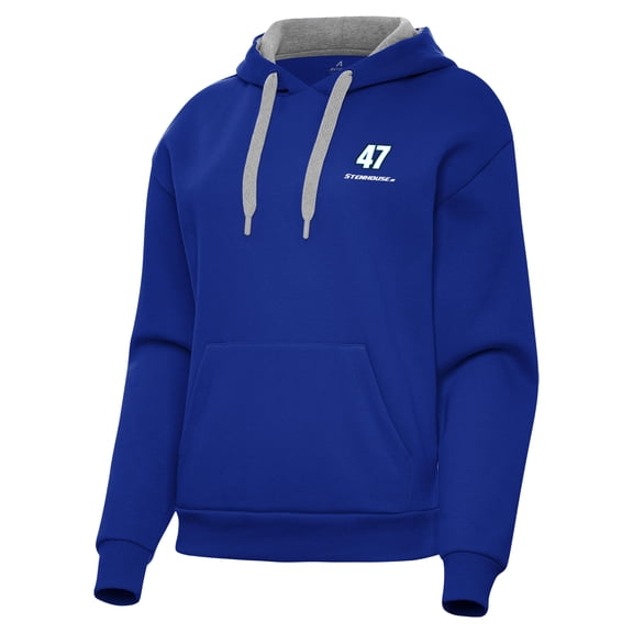Women's Antigua  Royal Ricky Stenhouse Jr. Victory Pullover Hoodie