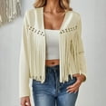 thumbnail image 2 of Jackets for Women Fall Jackets for Women 2025 Women's Casual Jackets Lightweight Fringe Design for Everyday Wear Versatile Layering Piece Ideal for All Seasons, 2 of 5