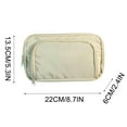 thumbnail image 3 of Estuche de lápices de gran capacidad con cremallera para estudiantes y adolescentes - Bolsa organizadora multiusos para material escolar, cosméticos y material de oficina, 3 of 4