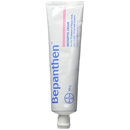 Bayer Bepanthen Antiseptic Cream 100g for The Treatment of Nappy Rash, Cuts, Scalds, Stings and Sunburn (New Formulation) (New Formulation 100g)