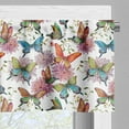 thumbnail image 5 of Ambesonne Butterfly Valance & Curtain, Carnations Vintage, 55"x30", Multicolor, 5 of 6