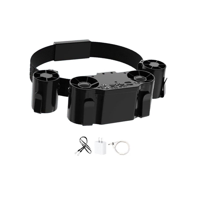 Mini ventilador de cintura, collar, ventilador, pantalla Digital, cinturón portátil, ventilador Personal para el cuerpo, para jardinería, senderismo,