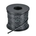 thumbnail image 1 of Unique Bargains 24AWG Silicone Ribbon Cable 2Pin 24 Gauge Flat Cable Silicone Wire 30m/100ft Black Stranded Tinned Copper Wire, 1 of 5