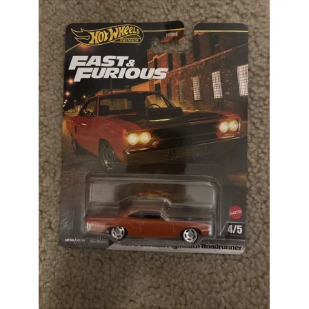 HOT WHEELS FAST & FURIOUS 1970 CUSTOM PLYMOUTH ROADRUNNER 4/5 PREMIUM 2025