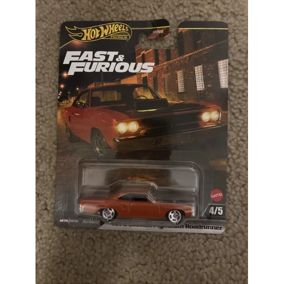 HOT WHEELS FAST & FURIOUS 1970 CUSTOM PLYMOUTH ROADRUNNER 4/5 PREMIUM 2025