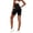 Black, variant on Women's High Waist Yoga Running Workout Athletic Cycling Hiking Sports Shorts Navy,S