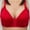 Red, variant on Xmarks 3 Packs Women's Easy On Front Close Wirefree