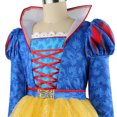 thumbnail image 4 of Princess Snow Costume with Wig for Girls Halloween Movie Cosplay Dress Up, Size for 4-5 Year, 4 of 8