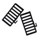 thumbnail image 5 of ColoMX Divisor organizador de zapatos para armario, 2 uds., armarios para zapatos de entrada de plástico, divisor de estantes para armario, ideal para mantener los zapatos organizados y estables, 5 of 7