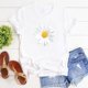 thumbnail image 3 of Pntutb Tallas grandes Mujer Manga corta Estampado floral Girasol O-cuello tops Camiseta Blusa Pntutb Pntutb-8310, 3 of 5