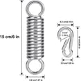 thumbnail image 4 of Swing spring for hanging chair, 304 stainless steel suspension, load capacity up to 400 kg, 4 of 5