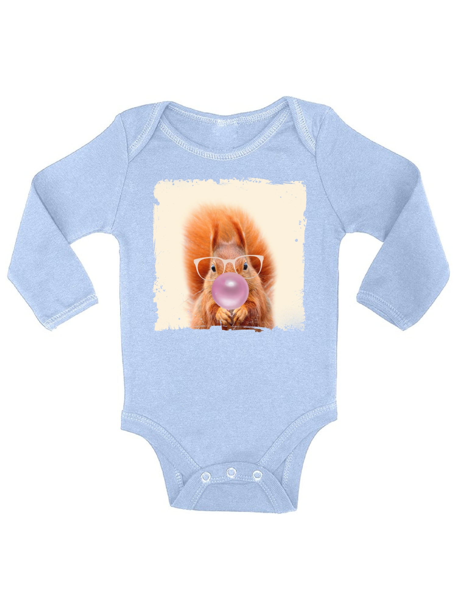 Awkward Styles Cute Clothing Bodysuit Long Sleeve Squirrel Clothing