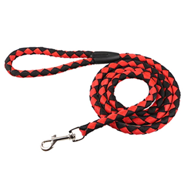 Correa para perros de nylon 5 pies de largo para caminar Cuerda para perro Broche de metal Cuer CACAGOO Correa de nailon