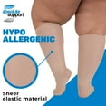 thumbnail image 3 of Absolute Support Sheer Women Compression Stockings 15-20mmHg Natural, Medium, 3 of 10