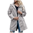 thumbnail image 1 of Veste à Capuche pour Femmes Coupe-Vent Extérieur Chaude avec Fermeture Éclair pour Randonnée Camping Sports d'Hiver, 1 of 8