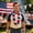1PCS, variant on Chanana Patriotic Leis Red White and Blue, 24 Pairs Of Petals, 4th of July Hawaiian Flower Leis Bulk for Independence Day 250th Anniversary, Memorial Day, Parade, Party Decorations (1PCS)