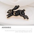 thumbnail image 2 of Shisuyan Animal Enamel Pin Enamel Pin Badges Black Alloy 3Pcs Skeleton Design, 2 of 7