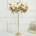 thumbnail image 4 of Efavormart 2 Pack 24" Gold Metal Flower Stand Table Centerpiece with Spiral Hanging Beads, Crystal Flower Pedestal Wedding Centerpiece, 4 of 11