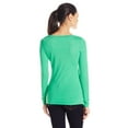 thumbnail image 2 of Women's Tri-Blend Long Sleeve Crewneck T-Shirt, 2 of 2