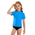 thumbnail image 3 of Lightweight Boys Swim Shirt for Beach Pool Rash Guard Top for Junior Boys with Sun Protection and Comfort for Summer Blue 120, 3 of 5