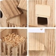 thumbnail image 5 of Comedero para pájaros al aire libre, dispensador de comedero para pájaros silvestres colgante para jardín, para ama de casa, casa, pájaros, caja nido de madera, nido de teta, casa para pájaros al air, 5 of 5