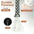 thumbnail image 3 of Uxcell Paracord, Parachutes Cord Spool Survival Strong Rope String for Camping Hiking Fish White/Black, 3 of 7