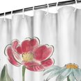 thumbnail image 3 of Waterproof Beautiful Colorful Floral Shower Curtain 72x72 Inch Boho Style Polyester Unique Shower Curtain for Bathroom Hotel Home Decor with 12 Plastic Hooks, 3 of 5