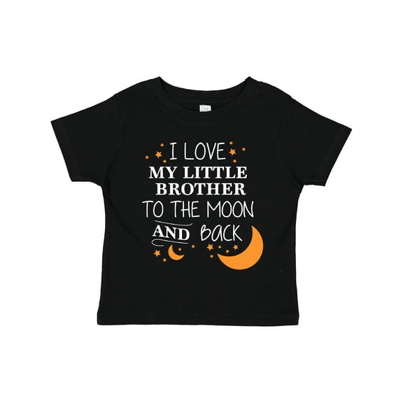 Inktastic I Love My Little Brother to the Moon and Back Boys or Girls Toddler T-Shirt