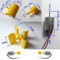 thumbnail image 3 of CHAO Mini generador de turbina eólica vertical, kit de turbina eólica, modelo de enseñanza amarillo, 3 of 5