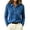 Blue, variant on Kilaqueen Women's Collared Cardigan Sweater, Long Sleeve Button Down Lightweight Knit Top, Solid Casual Layering Sweater for Work and Fall Outfits