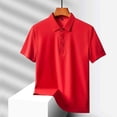 thumbnail image 3 of Chiccall Ice Silk Shirts for Men Wrinkle Free Quick Dry Stretch Casual Loose Button Up Lapel Pullover Shirt, 3 of 7
