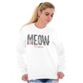 thumbnail image 5 of Meow Forever Cat Lover Sassy Stripes Women Crewneck Sweatshirt Brisco Brands S, 5 of 5