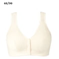 thumbnail image 1 of Sonducket Front Close Strap Bralette Sujetador de algodón transpirable Absorbe la humedad Mujer Ropa interior color de piel 40/90, 1 of 6