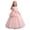 E237-Pink, variant on hengsof Girls Summer Tulle Sleeveless Dress Bowknot Round Neck Layered Princess Casual Party Ball Gown for 5-15 Years