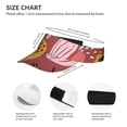thumbnail image 4 of ZNDUO Sun Visor Hat,Sports Sun Visor Hats Polyester Twill Ball Adjustable Sun Caps for Men Women-Autumn Watercolor Pink Flowers Pattern, 4 of 8