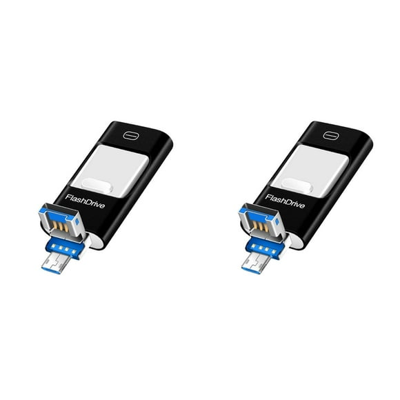 2X Memoria USB para Teléfono, Memoria Flash para Teléfono, Tableta, Android, Computadora, Portátil y PC de 128 GB.