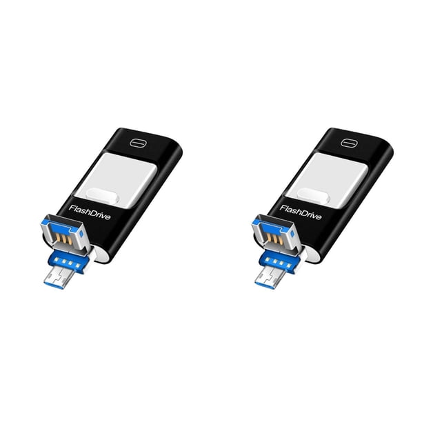 2X Memoria USB para Teléfono, Memoria Flash para Teléfono, Tableta, Android, Computadora, Portátil y PC de 128 GB.