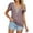 Light Purple, variant on Women's Casual Summer V Neck Solid Color Hollow Gold Lace Stitching Short Sleeve Loose T Shirt Top Long Sleeve Running Shirts Tops Women Casual Long Sleeve Shirts for Women Trendy Woman