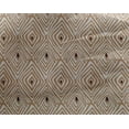 thumbnail image 4 of oneOone Georgette Viscose Dark Beige Fabric Geometric Block Craft Projects Decor Fabric Printed By The Yard 42 Inch Wide, 4 of 4