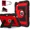 Red, variant on Case for iPad Mini 7 A17 Pro 2024 / iPad Mini 6 2021 8.3 Inch, Shockproof Protective Cover with Kickstand Shoulder Strap