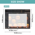 thumbnail image 2 of Halloween Pumpkin Pixel A4 Pencil Pouch 3 Ring Zipper Pencil Pouches Pencil Case for Binder Cosmetic Bag 2 Pack, 2 of 6