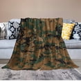 thumbnail image 5 of Fleece Soft Throw Blanket Marpat Camouflage Blankets Lightweight Flannel Plush Fuzzy for Sofa Couch Bed Livingroom Chair Car Travel 50X60 in, 5 of 6