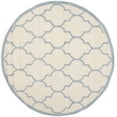 thumbnail image 2 of SAFAVIEH Cambridge Kevin Geometric Wool Area Rug, Ivory/Light Blue, 6' x 6' Round, 2 of 6