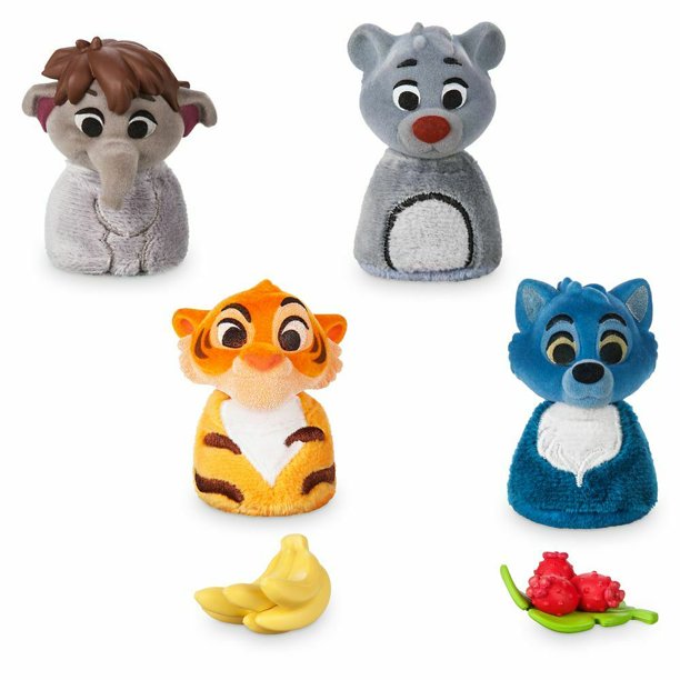 Jungle Book Cute Toys Family Pack Furrytale Friends 6pc Set Small 2 1/2" H NIB