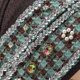thumbnail image 5 of Hijab musulmán con lazo frontal, hecho a mano, con diamantes de imitación, para la cabeza, de cáñamo, deportivo, sin alfileres, fácil de llevar, 5 of 5