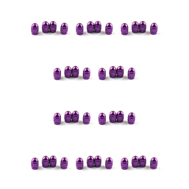 Scienceny 4 Uds tapas de vástago de válvula de rueda accesorios de cobertura de piezas modificadas cubiertas de aire de ruedas a prueba de Violeta 10piezas