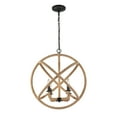 thumbnail image 3 of Marina 4-Light Chandelier in Natural White, 3 of 6