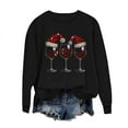thumbnail image 4 of Sweatshirts for Women Crew Neck Hoodless Christmas Printed Casual Loose Sweatshirt Pullover, 4 of 6