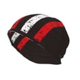 thumbnail image 2 of Logiee USA Flag Cross Print Unisex Knit Beanie for Men Women Winter Hat,Beanies Skull Caps, 2 of 7