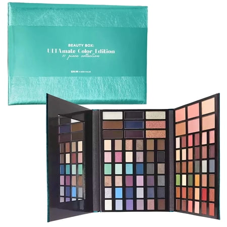 Ulta Beauty Box Ultamate Color Edition All-in-one 87 Pieces Collection Set Makeup Palette Highly Pigmented Gift Kit Emerald Metallic